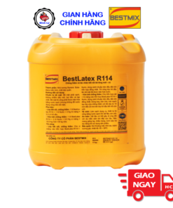 Can 5 Lít Phụ Gia Chống Thấm BestLatex R114 Và Tác Nhân Kết Nối Cho Vữa và Bê Tông