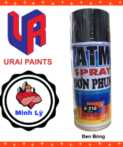 Sơn Phun Đen Bóng A210 Sơn Xịt ATM Spray Cao Cấp (400ml/chai)