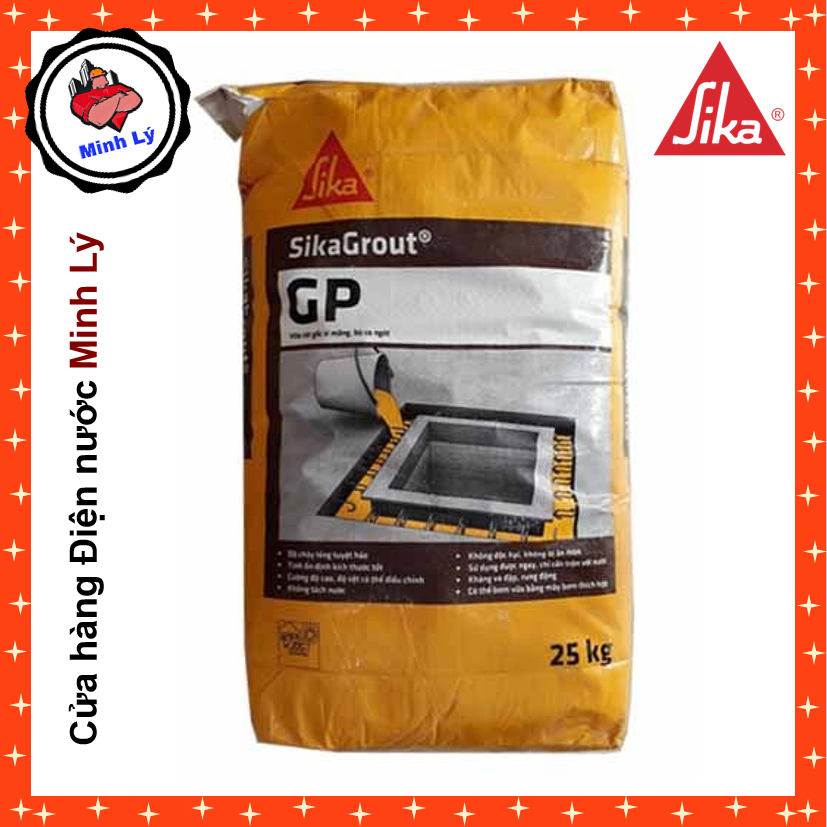 Bao 25kg SikaGrout GP Vữa Rót Cường Độ Cao Không Co Ngót