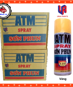 Sơn Phun Màu Vàng A218 ATM Spray Cao Cấp (400ml/chai)