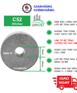 Viên Kê Bê Tông UHPC C52 (250v) Cường Độ Cao