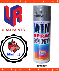 Sơn Phun Nhũ Bạc A100 Sơn Xịt ATM Spray Cao Cấp (400ml/chai)