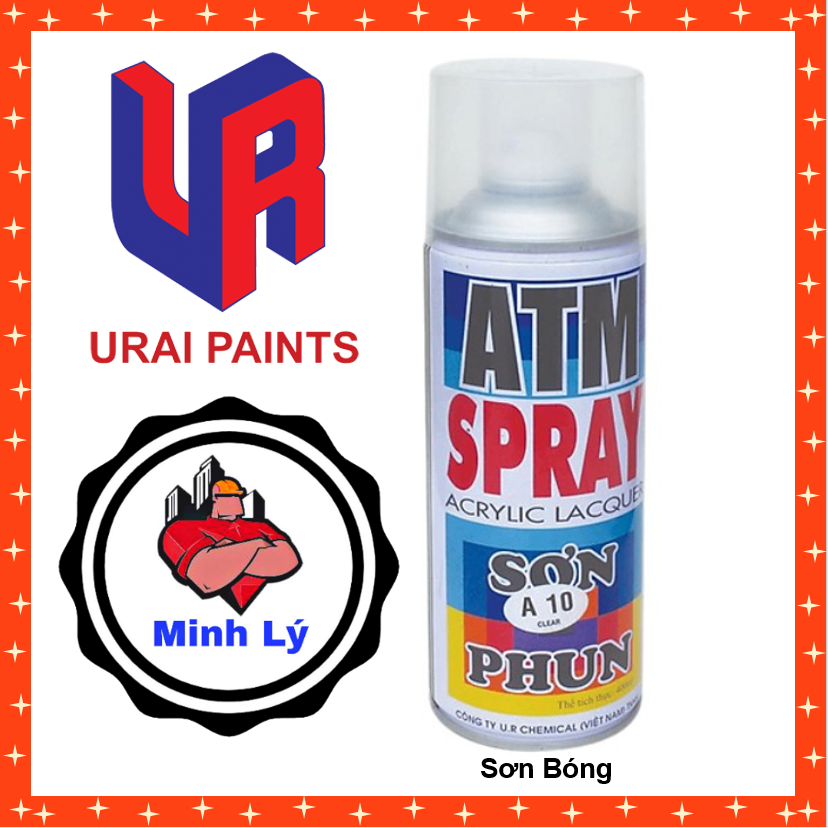 Sơn Phun Bóng A10 Sơn Xịt ATM Spray Cao Cấp (400ml/chai)