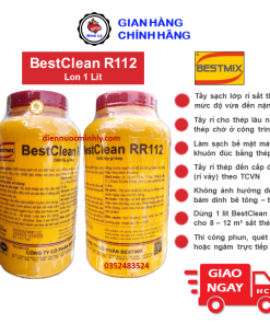 Lon 1 Lít Chất Tẩy Gỉ BestClean R112 Chất Tẩy Rỉ Hóa Chất Biến Đổi Gỉ Sắt Thép