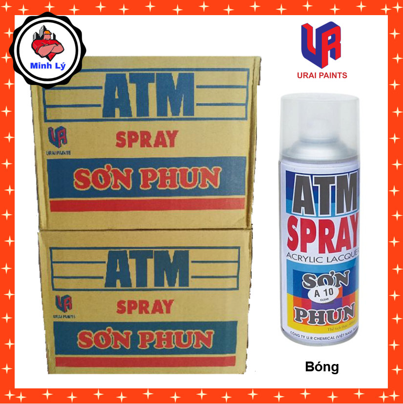 Sơn Phun Xanh Đen A216 Dark Blue ATM Spray Cao Cấp (400ml/chai)